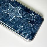 フェイドデニムスターダストスマホケース ブルーインディゴ (SV_Epoxy)