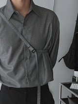 ASCLO Crossbody Belt Shirt (3color)