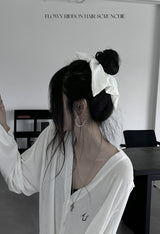 flowy リボンヘアーシュシュ (2color)