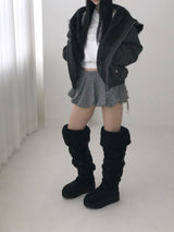 cable wool pumkin shorts(3 color) 