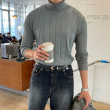 LMN Tommy Muscle Fit Cashmere Turtleneck Knitwear (3 colors)