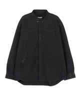Western Glittered Work Shirts [ BLACK ]