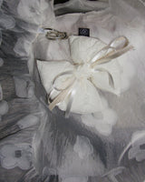 [jiwonywony x voor] Emboss Cotton Ribbon Keyring_White