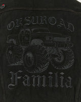 Mwoong Oksuroad ウォッシュドブラックデニムトラッカージャケット