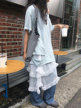 スリットオーバーサイズTシャツ