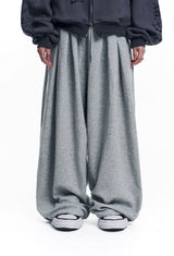 Super Mega Balloon Two-Tuck Sweatpants - Grey