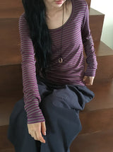 Kaer Stripe Layered Long Sleeve Tee