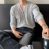 キッツツイストブレッドボタンカーディガン (9 colors)