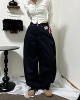 ホットピンクレタリングパンツ  D-1445