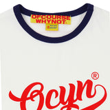 グッドバイブオンリーリンガーTシャツ_ホワイト