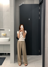 [Lè made] Lè made サマーリネンワイドスラックス / 3 colors