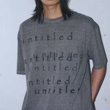Untitled Layer Logo Pigment Wash Short Sleeve Gray