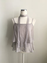 Fairy tie frill blouse