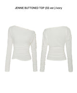 JENNIE BUTTONED TOP (SS ver.) ivory