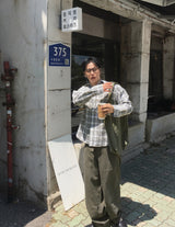 No.1835 P check SHIRT (8color)