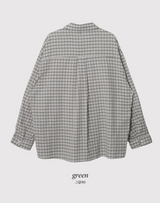 #Seersucker Check Overfit Shirt (2color)