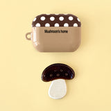 oab マッシュルーム Airpodsケース (brown)