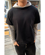 Hood layered long sleeve