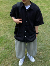 Youth linen short sleeve shirt 3C