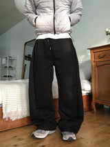 [Fleece-Lined] Side Pintuck Balloon Sweatpants