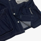 reverse Terry Pocket Denim Jacket_blue