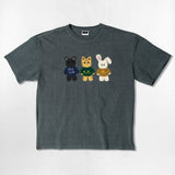 NUSL アニマルズオーバーフィットピグメントTシャツ - 5COLOR