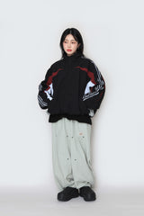 eyelet string nylon pants