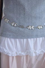 [2PCS 1SET] BLINK RIBBON METAL HAIR PIN