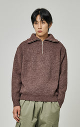 HALF ZIP UP KNIT