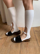 Open*bow knee socks(2c)