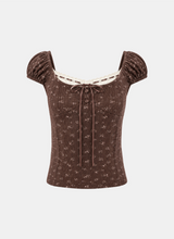 Eira Floral Ribbon Top