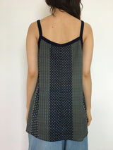 Humming Patchwork sleeveless (2color)