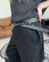 Det Dual Eyelet Long Belt
