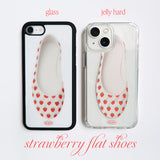 [Glass] strawberry shoes case 
