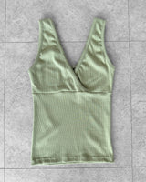 SAGE WRAP V-NECK CAMI
