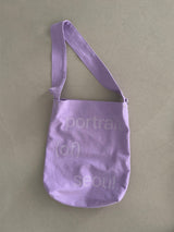 Portrait Wide Strap Shoulder Bag - Grape