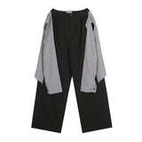 ミールレイヤードロングシャツスラックス (2 color)