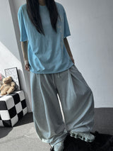 Relax Parachute Balloon Wide Pants with Keyring Detail 2color