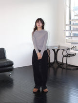 コーデュロイストラップパンツ (BLACK)
