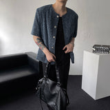 CR Monique Denim Tweed Half Jacket (2 colors)