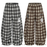 Kael Vintage Check Balloon Pants