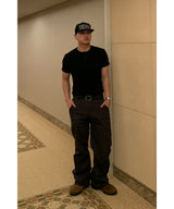 Ribbed Muscle Henley Neck