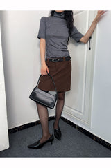 Rachel Turtleneck Short Sleeve Soft T-shirt