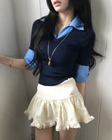 [♡MADE♡] sofiy half - low flare skirt