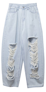 Elon damaged wide Jeans