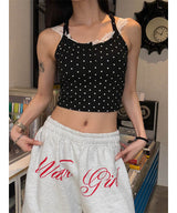 Dot lace sleeveless(2color)