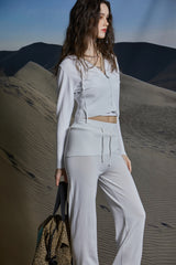 SOFT KNIT ZIP-UP