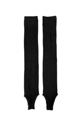 Ribbed loop leg warmers