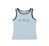 DOODLE SLEEVELESS - BLUE
