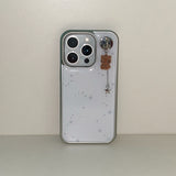 [MADE] スターリーナイトフォンケース WHITE (epoxy silver bumper)